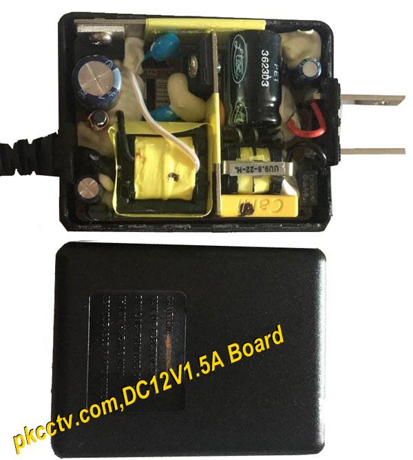 CCTV power adaptor DC12V1.5A PCB board